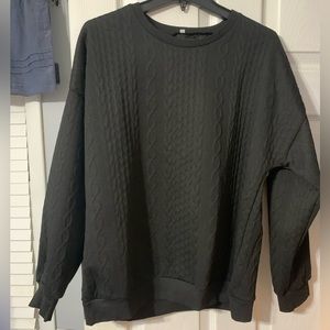 Bought on Temu. Large. Black thick blouse. Very new. Never worn.